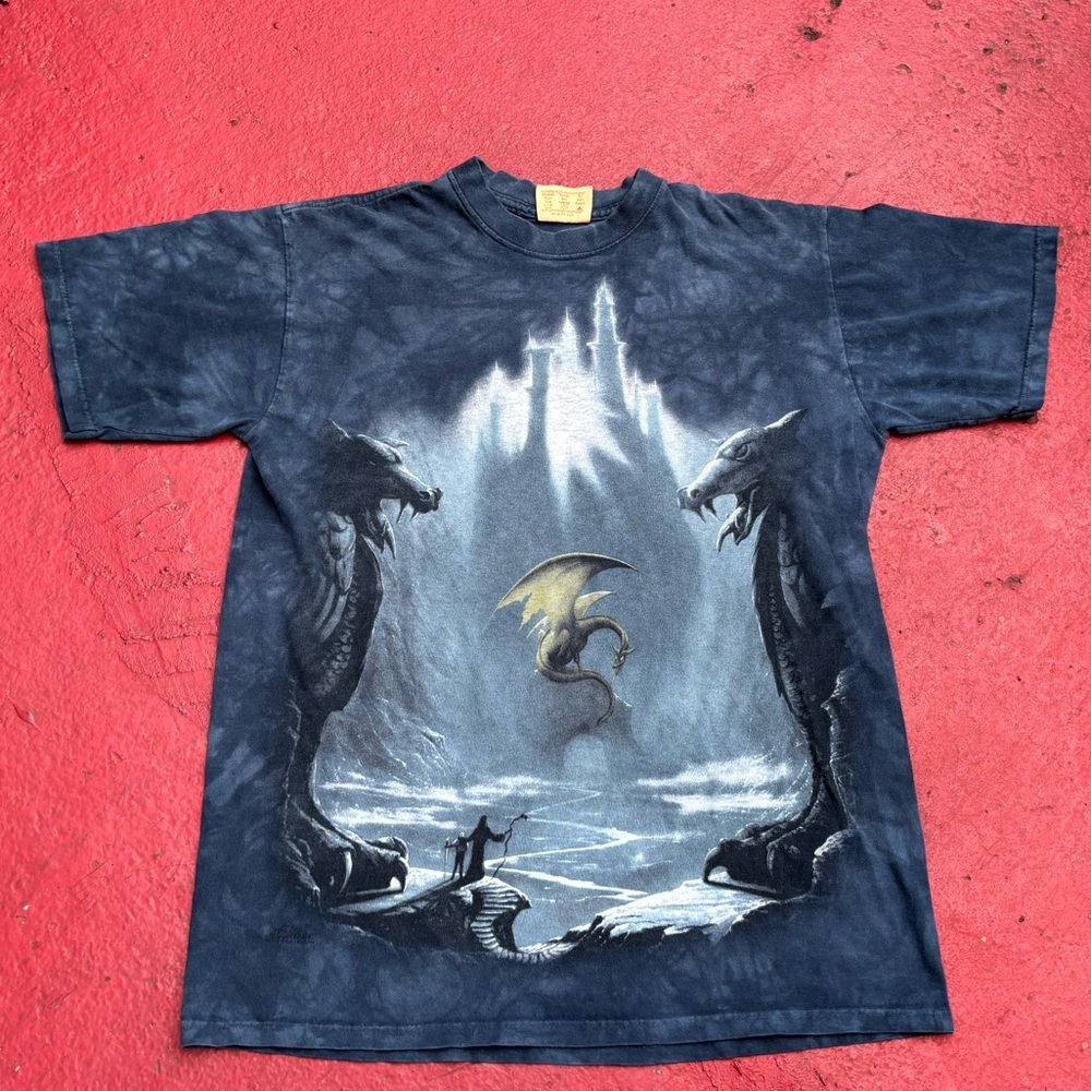 The Mountain Black Short Sleeve Tee Scenic Graphic